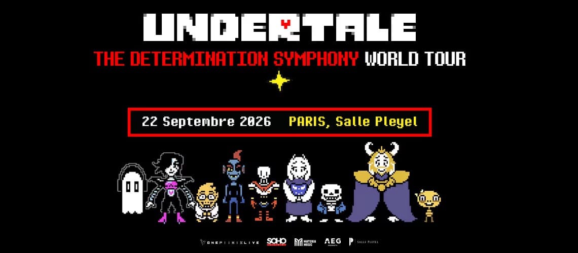 The Undertale: The Determination Symphony concert will come to Paris on September 22, 2026.