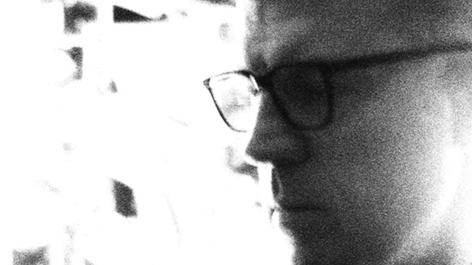 Close up, cropped, shot of composer Sascha Dikiciyan, aka Sonic Mayhem.