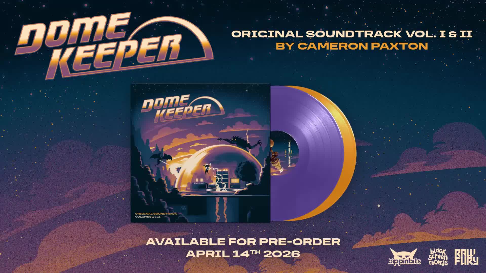 Black Screen Records opens pre-orders for the Dome Keeper 2xLP vinyl