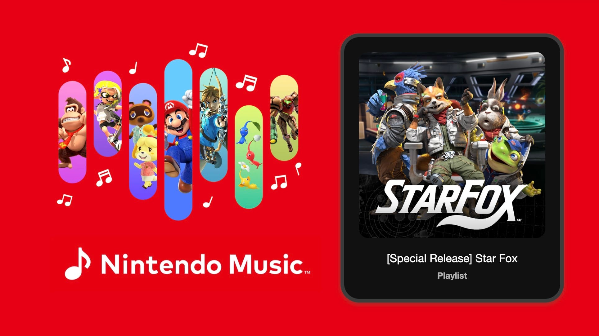 10 tracks from the upcoming Star Fox have been added to Nintendo Music