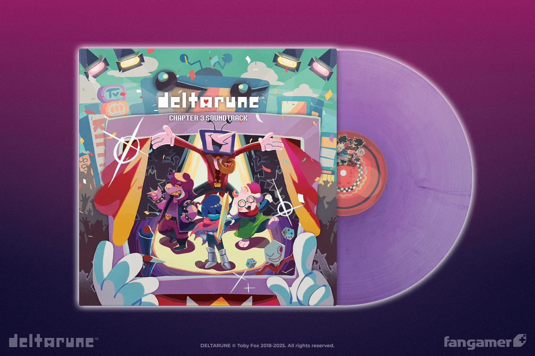 Deltarune Chapter 3+4 vinyl now available at Fangamer