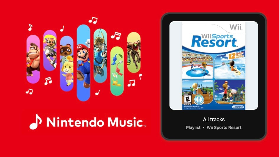It's vacation time: Wii Sports Resort has arrived on Nintendo Music