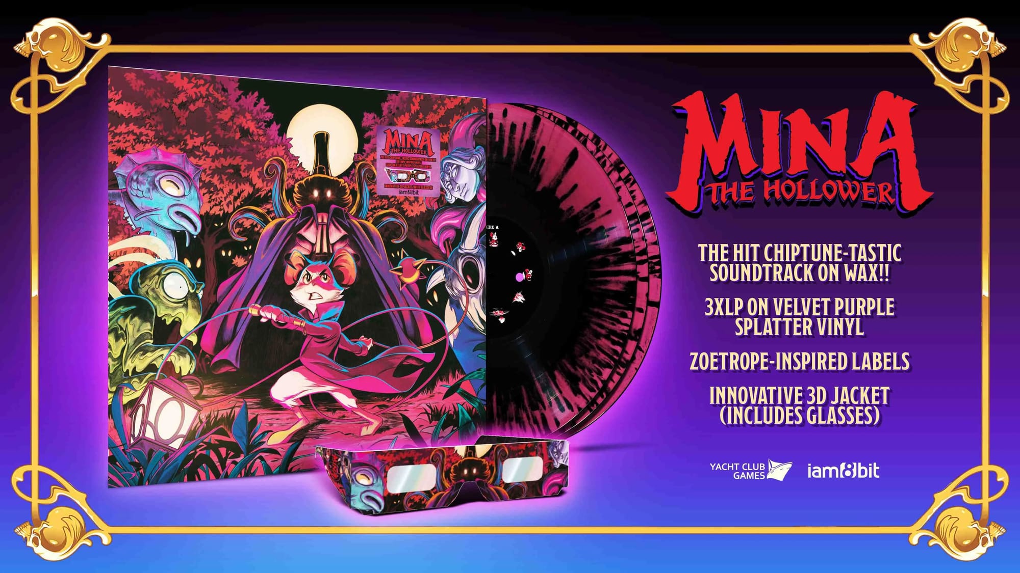 iam8bit announces the Mina the Hollower 3LP vinyl