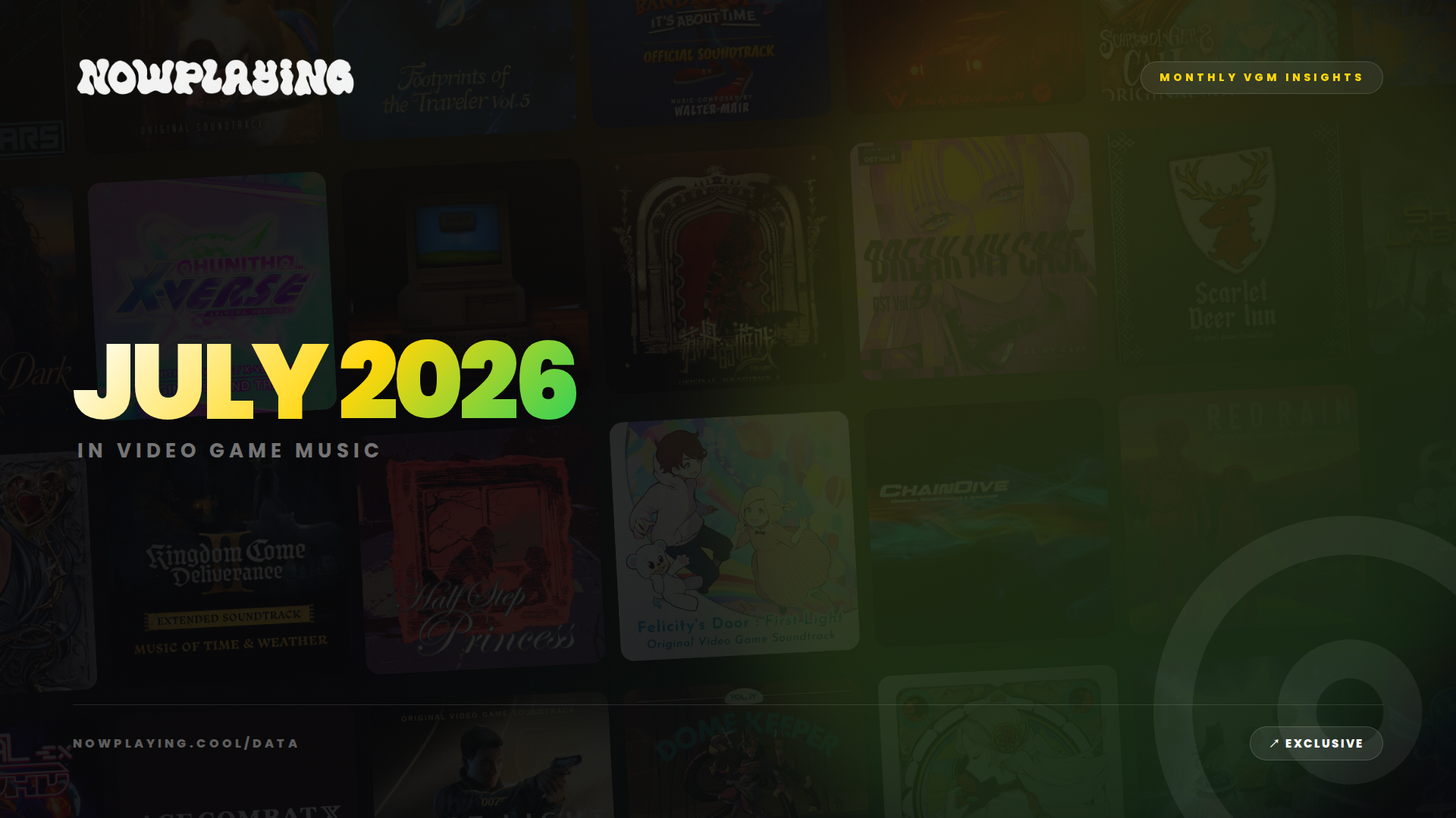 With over 130 new releases, July sure was a monster month for video game music