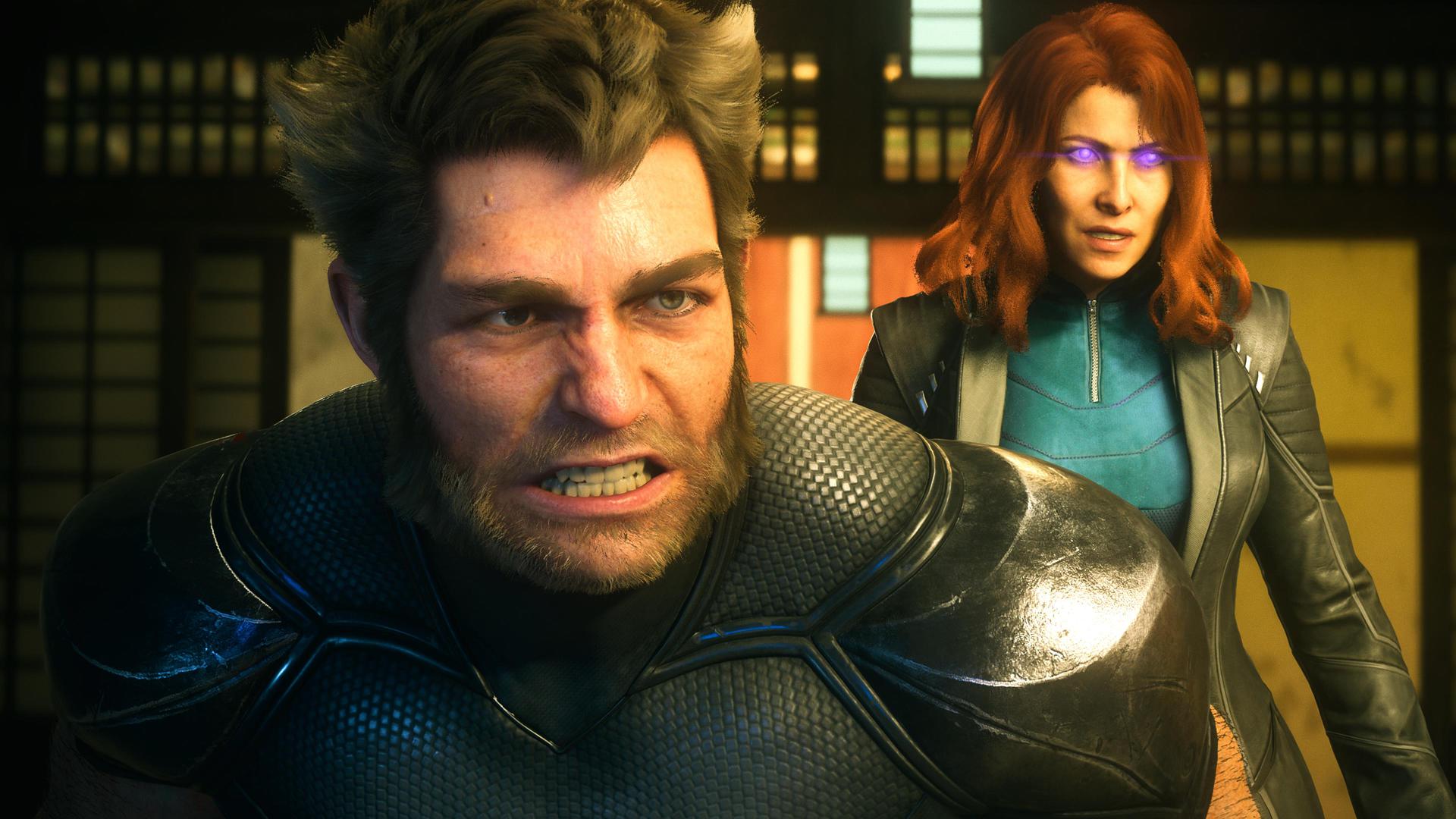 Logan and Jean Grey in Marvel's Wolverine.
