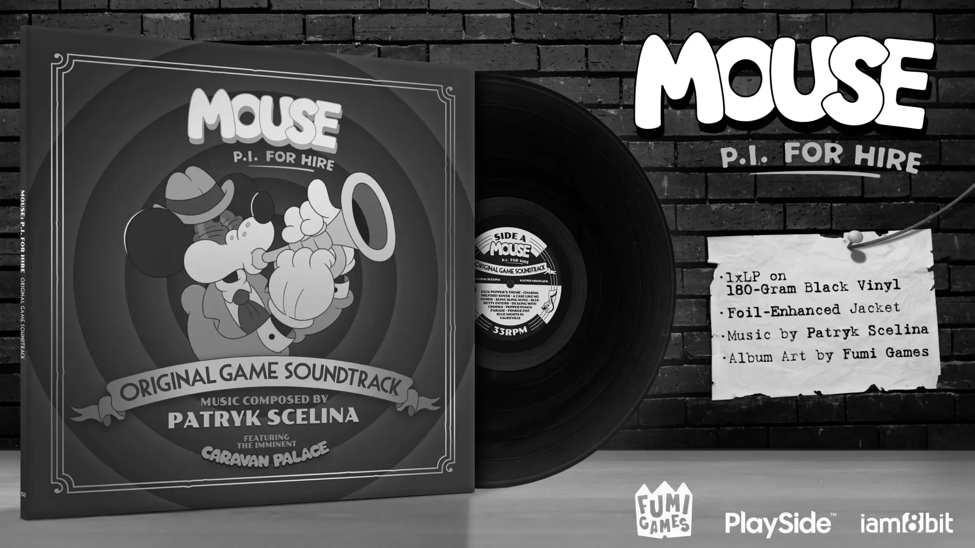 MOUSE: P.I. For Hire vinyl finds a new home at iam8bit