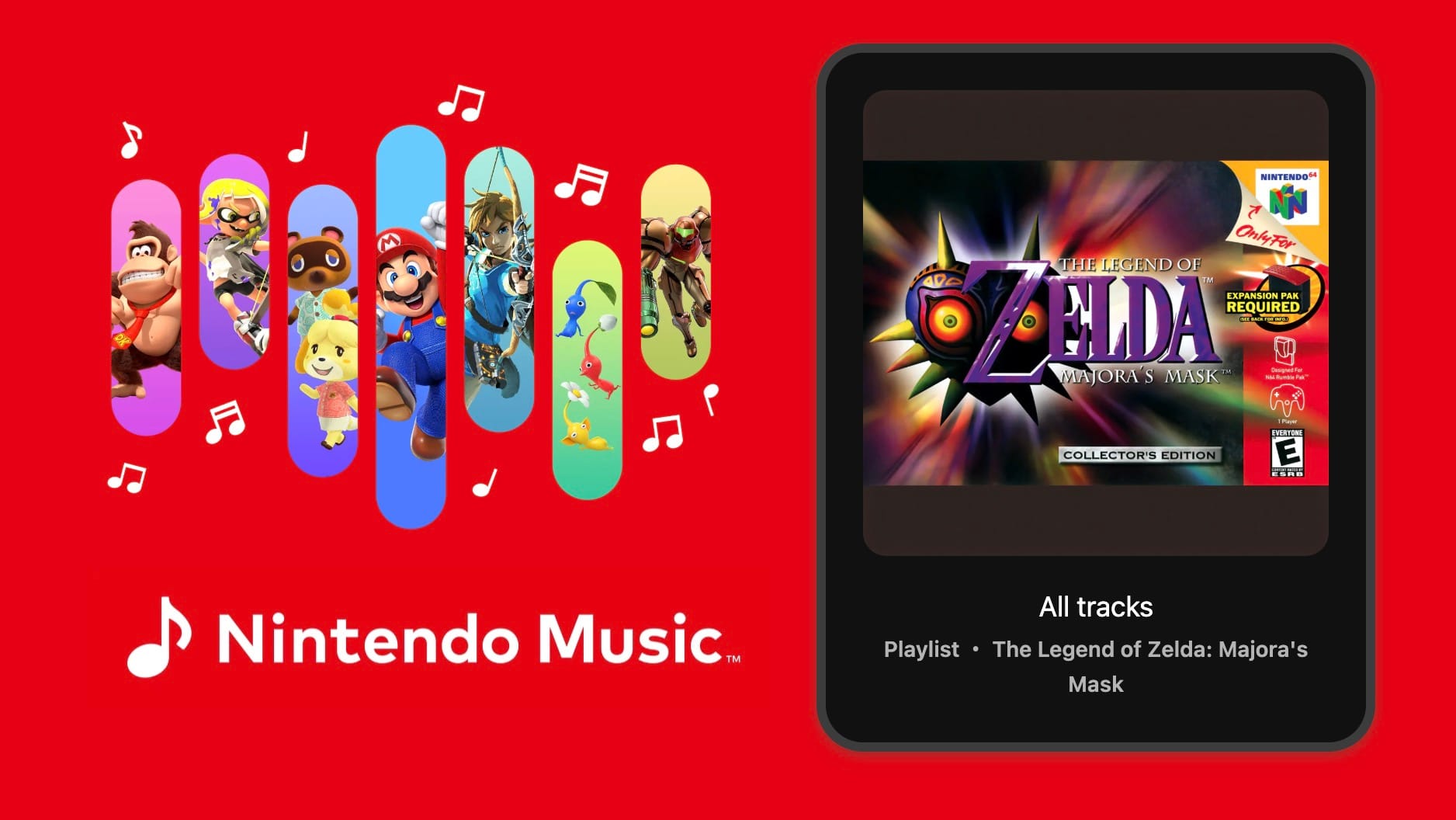 The Legend of Zelda: Majora's Mask hits Nintendo Music
