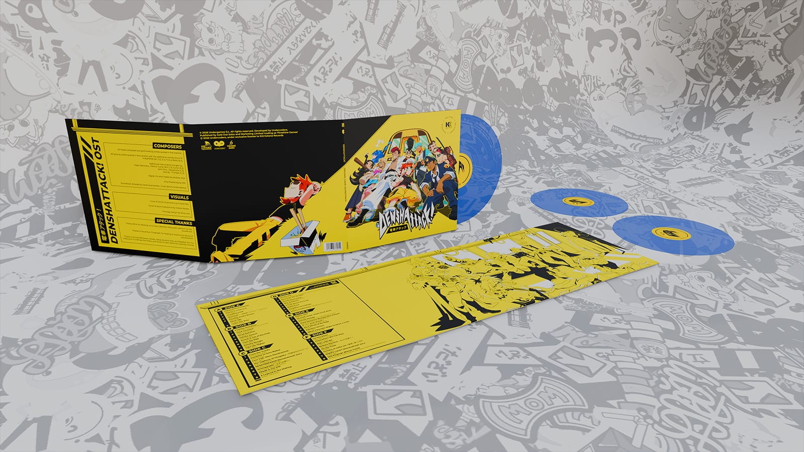 Hit indie game Denshattack! gets the vinyl treatment it deserves—preorder the 3LP and the CD now via Kid Katana Records